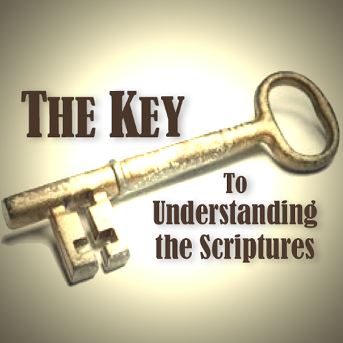 Golden key, title: The Key to Understanding the Scriptures